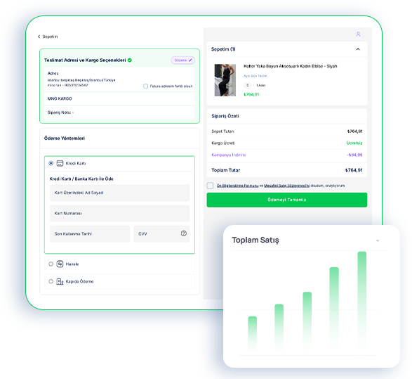 Ticimax CheckOut Özellikleri