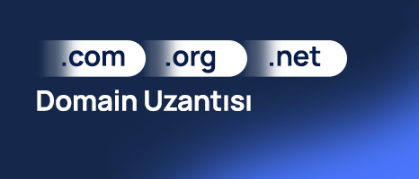 .com , .org ve .net Domain Uzantısı