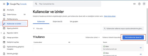 Android Google Play Api Erişim