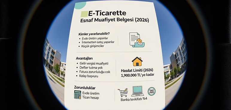 E-ticarette Esnaf Muafiyet Belgesi (2026)