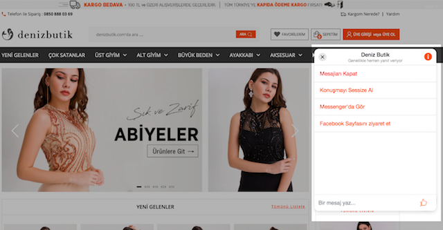 Facebook Chat Özelliği