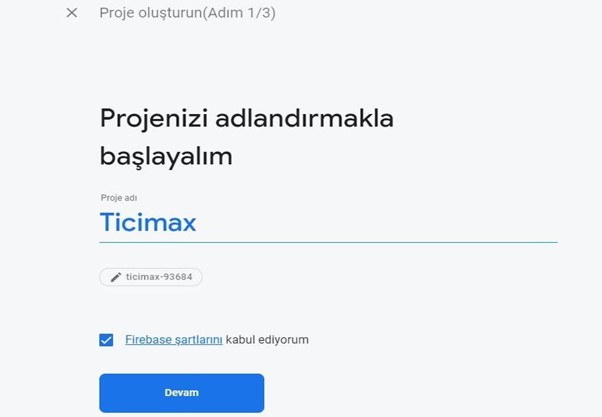 Firebase Ticimax