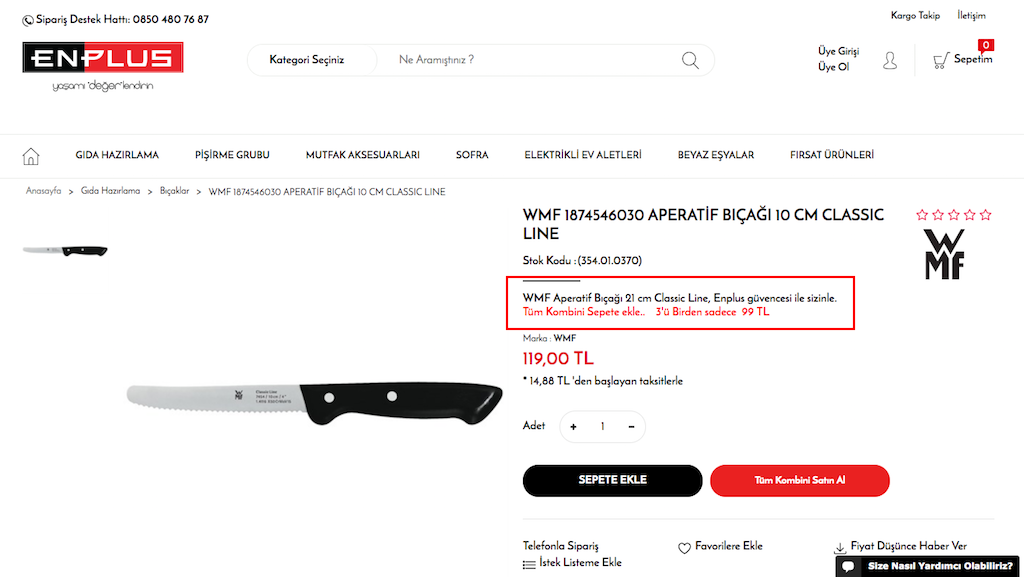 Kombin Modülüne Toplu Satın Alma