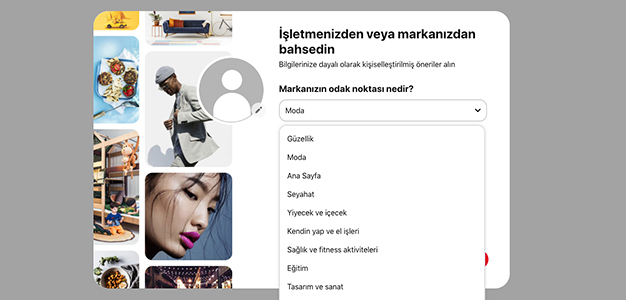 Pinterest business hesabı oluşturma adım 4