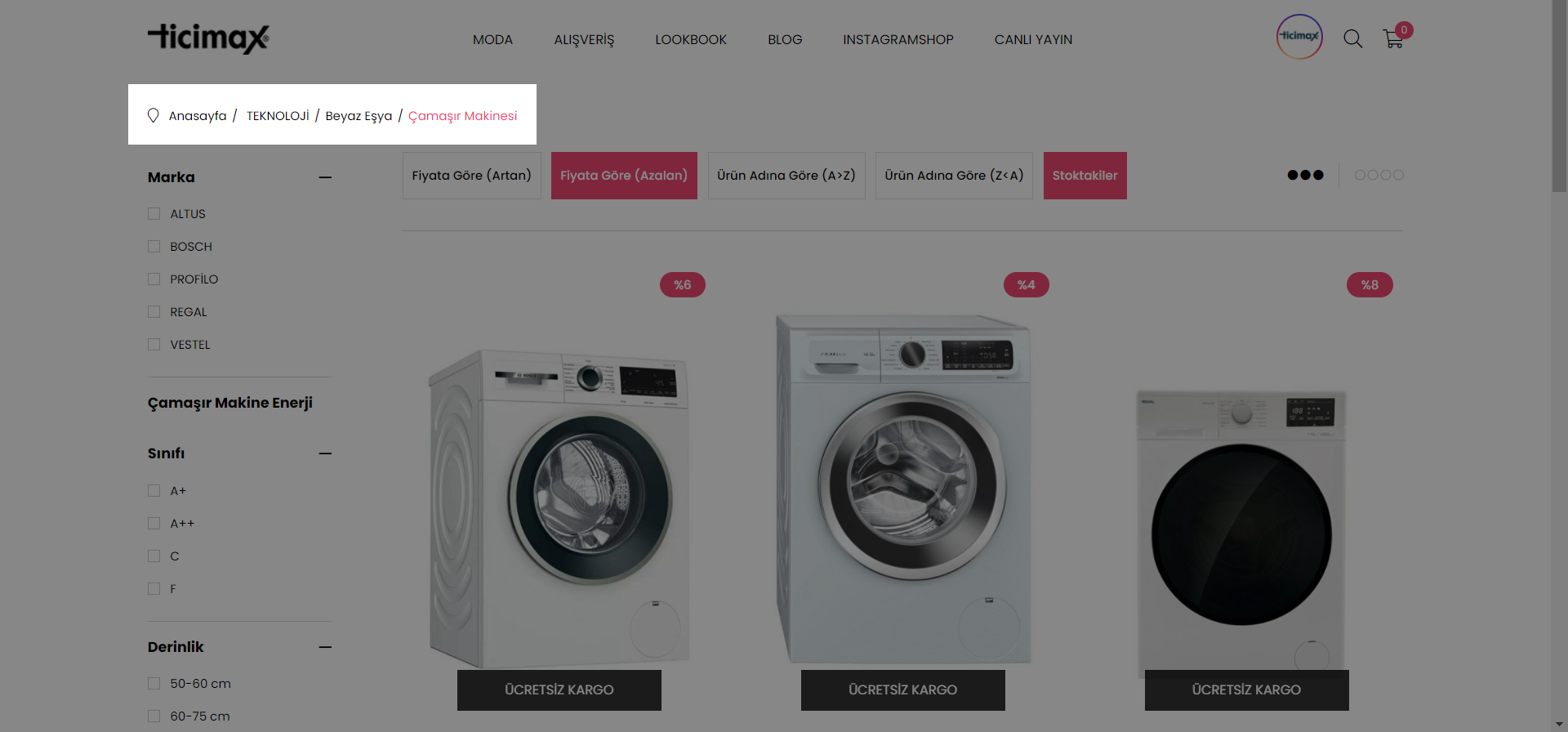 Breadcrumb Uygulaması