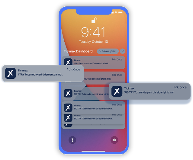 Ticimax Dashboard Bildirim
