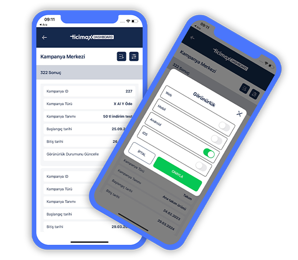 Dashboard Üye ve Kampanya Yönetimi
