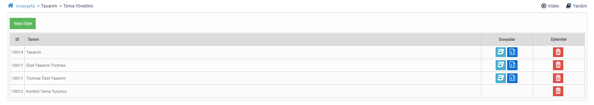 CSS ve Tema Yönetimi