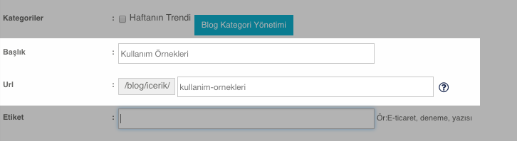Blog Url Verme