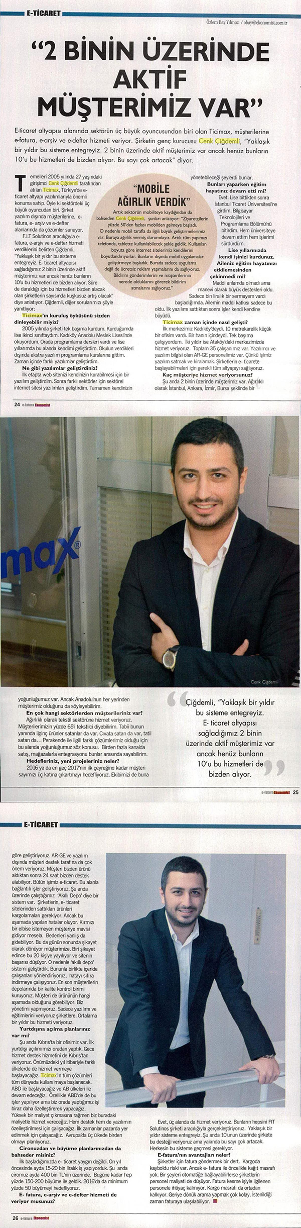 Ticimax Ekonomist Haber