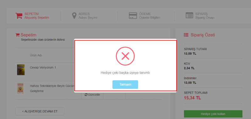 hedye çeki uyarıları