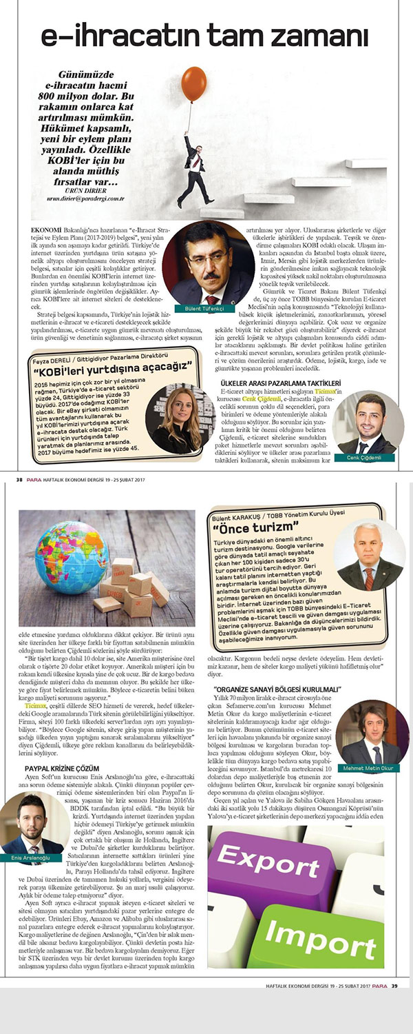 Para Dergisi E-Ticaret Haber
